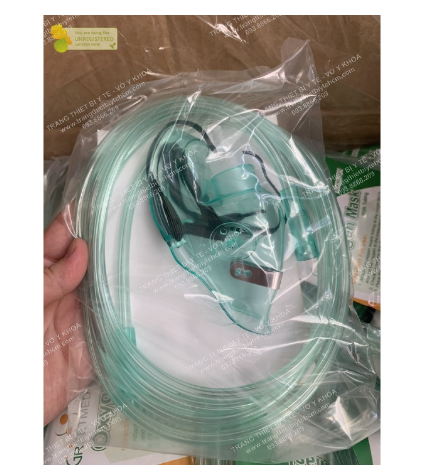 Mặt nạ thở oxy không túi, mask oxy, oxygen mask