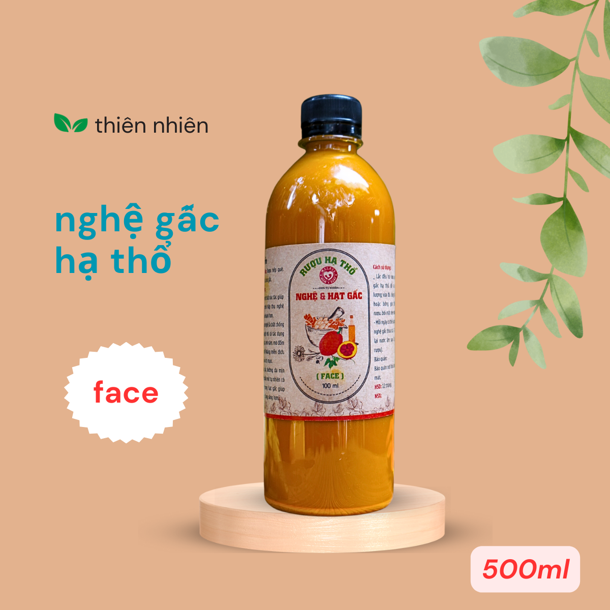 Cốt nghệ hạt gấc hạ thổ