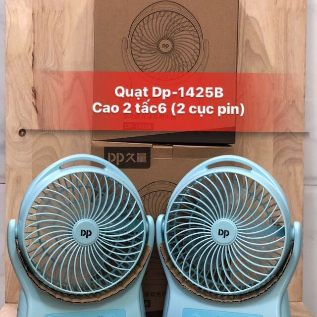 Quạt sạc siêu mát usb dp 7605 - 3 tốc độ gió - đèn led- siêu bự