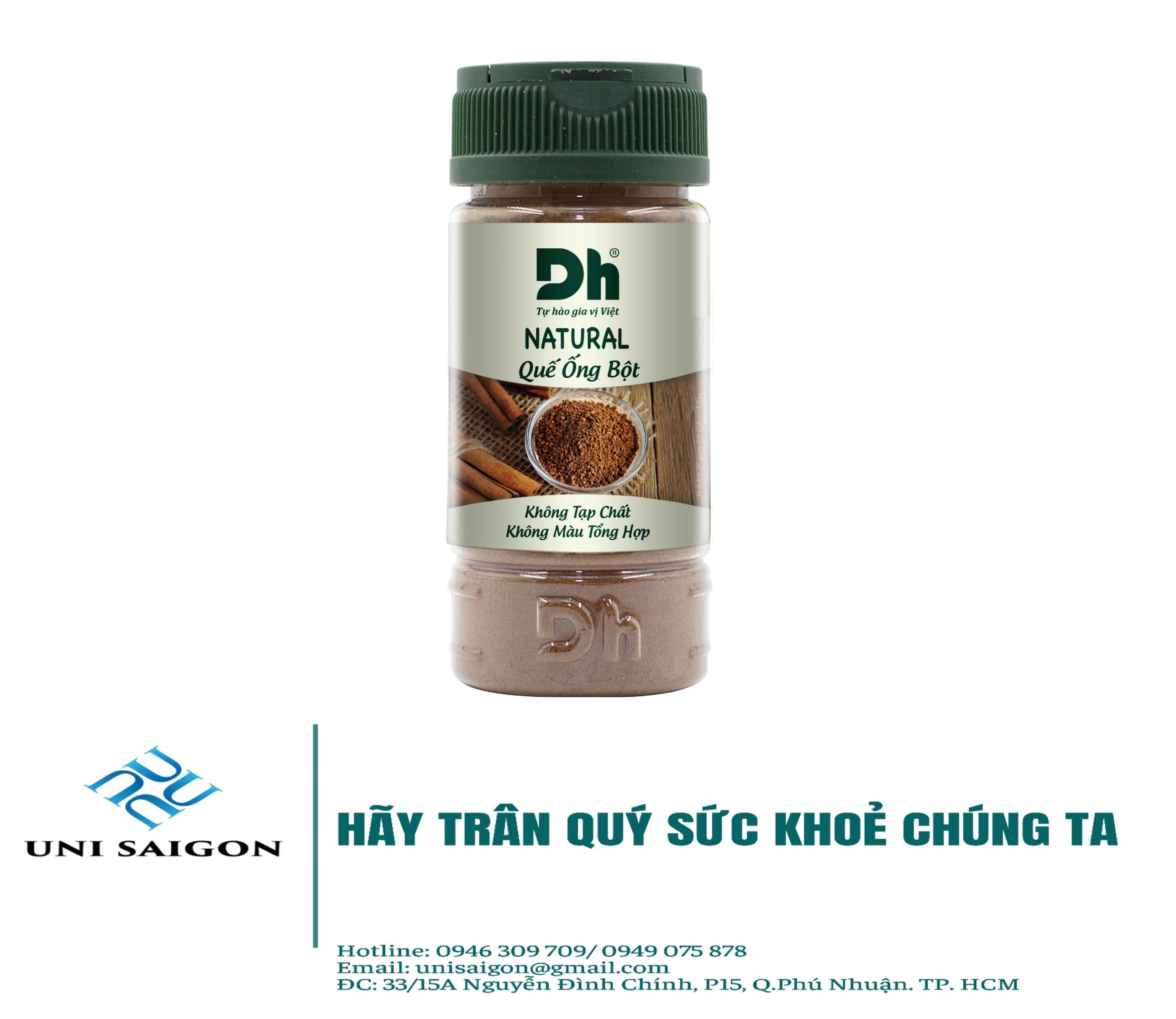 Hũ natural quế ống bột - thương hiệu dh foods