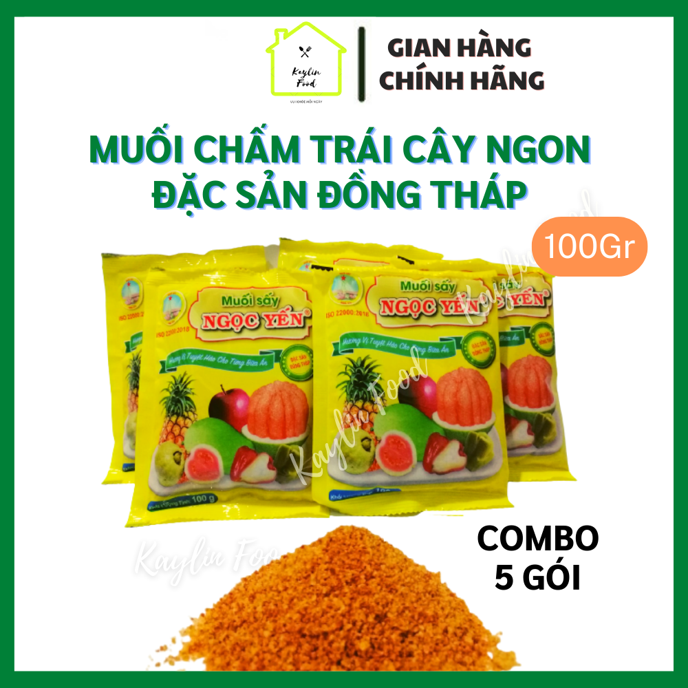 Combo 5 Gói Muối Sấy Ngọc Yến Đặc Sản Đồng Tháp