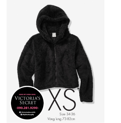 Áo khoác lông cừu, đen, có nón,, dành cho các cô nàng cá tính