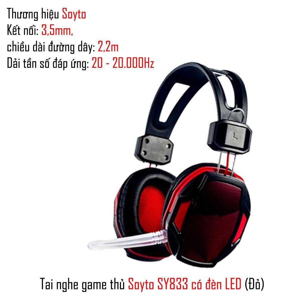 Tai nghe game thủ soyto sy833 có đèn led