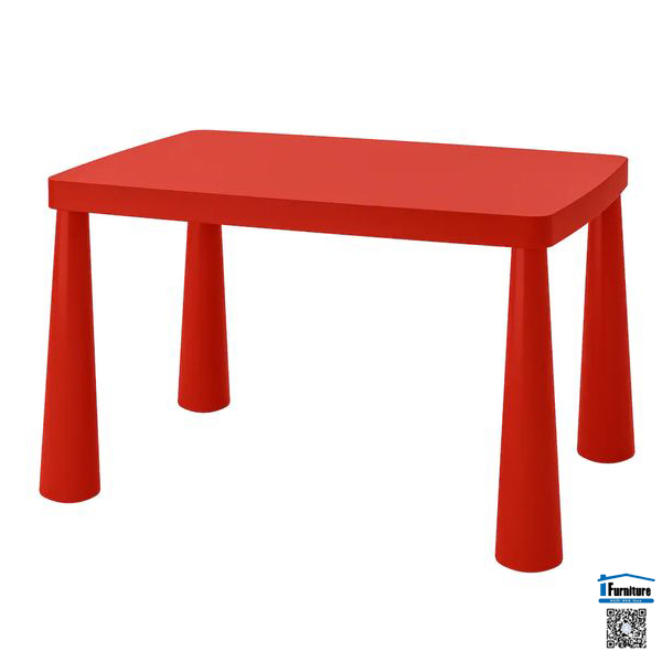 Bàn trẻ em mammut ikea - đỏ 77x55 cm