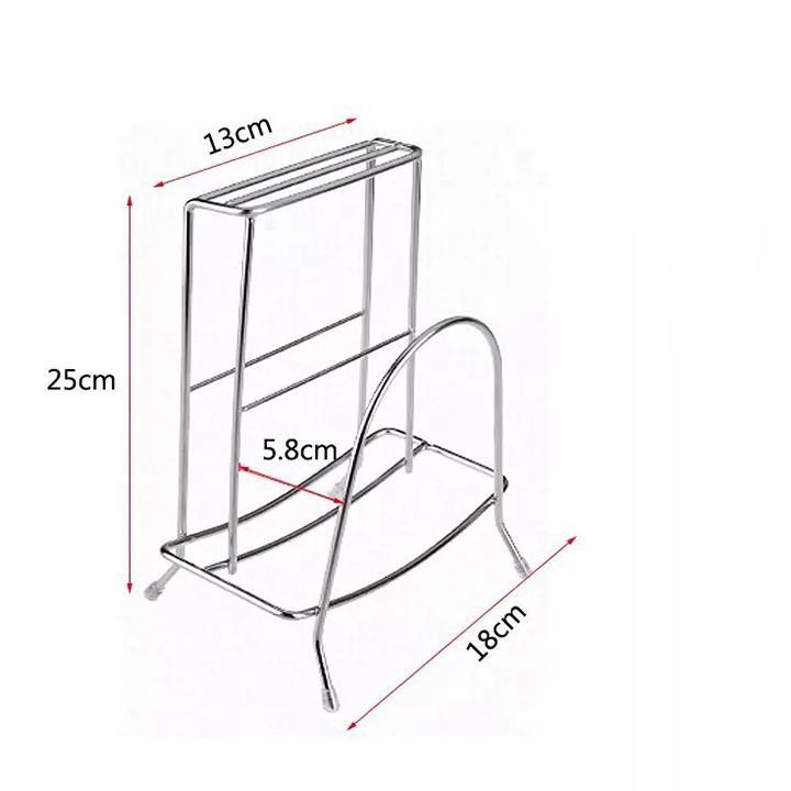 Kệ để dao thớt inox có khe cắm dao CAO CẤP - Kệ để dao thớt inox cao cấp không gỉ