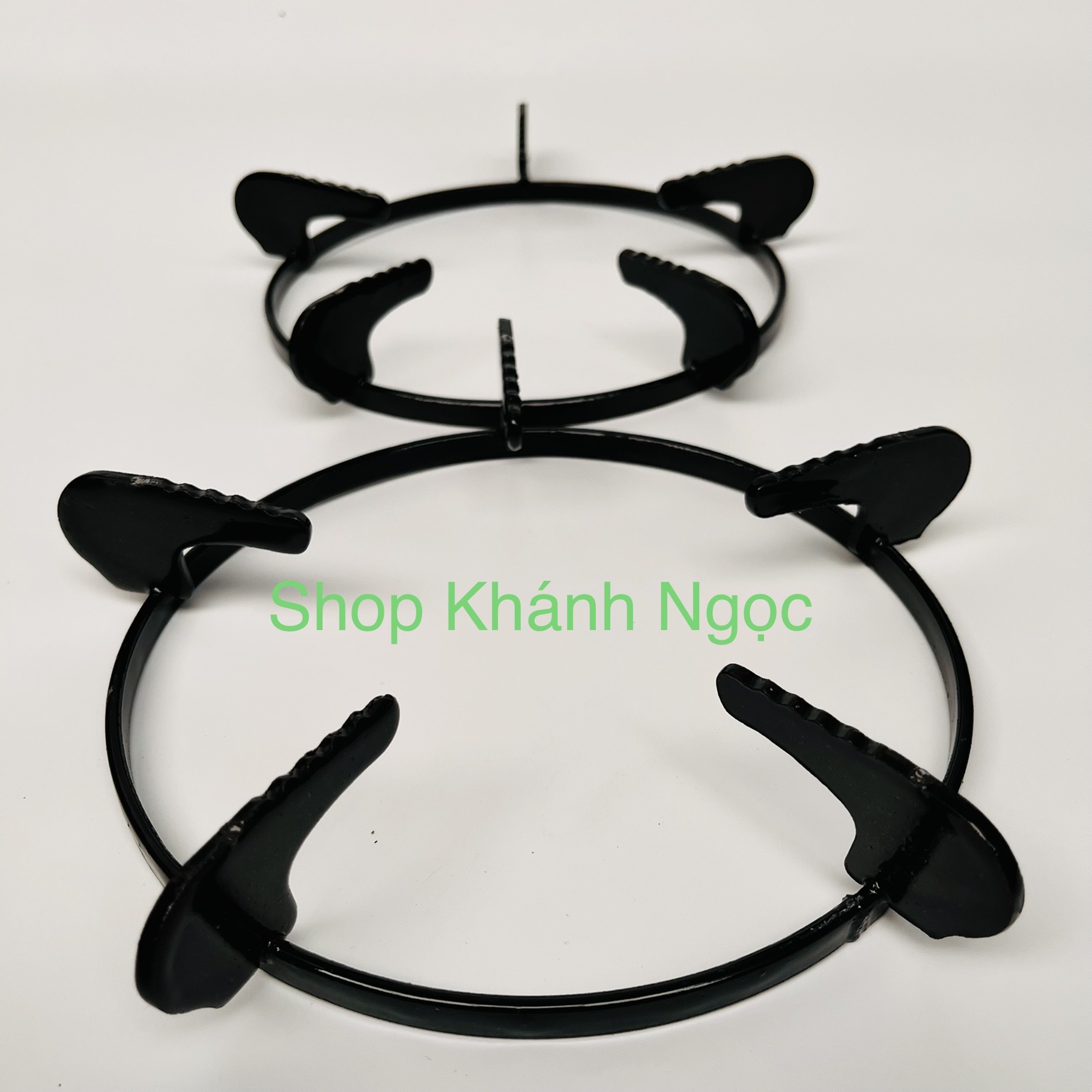 Kiềng chắn gió bếp gas Khay hứng tràn inox - KT kiềng 18,5cm - Khay 21cm - Thay lắp đa số bếp gas cùng cỡ