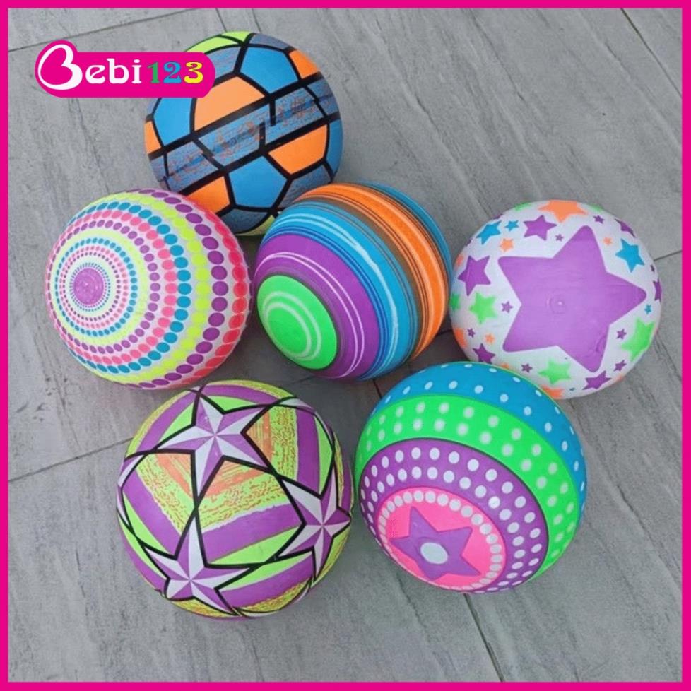 Trái banh silicon dạ quang, bóng bơm hơi phát sáng nhiều màu sắc vui nhộn cho bé