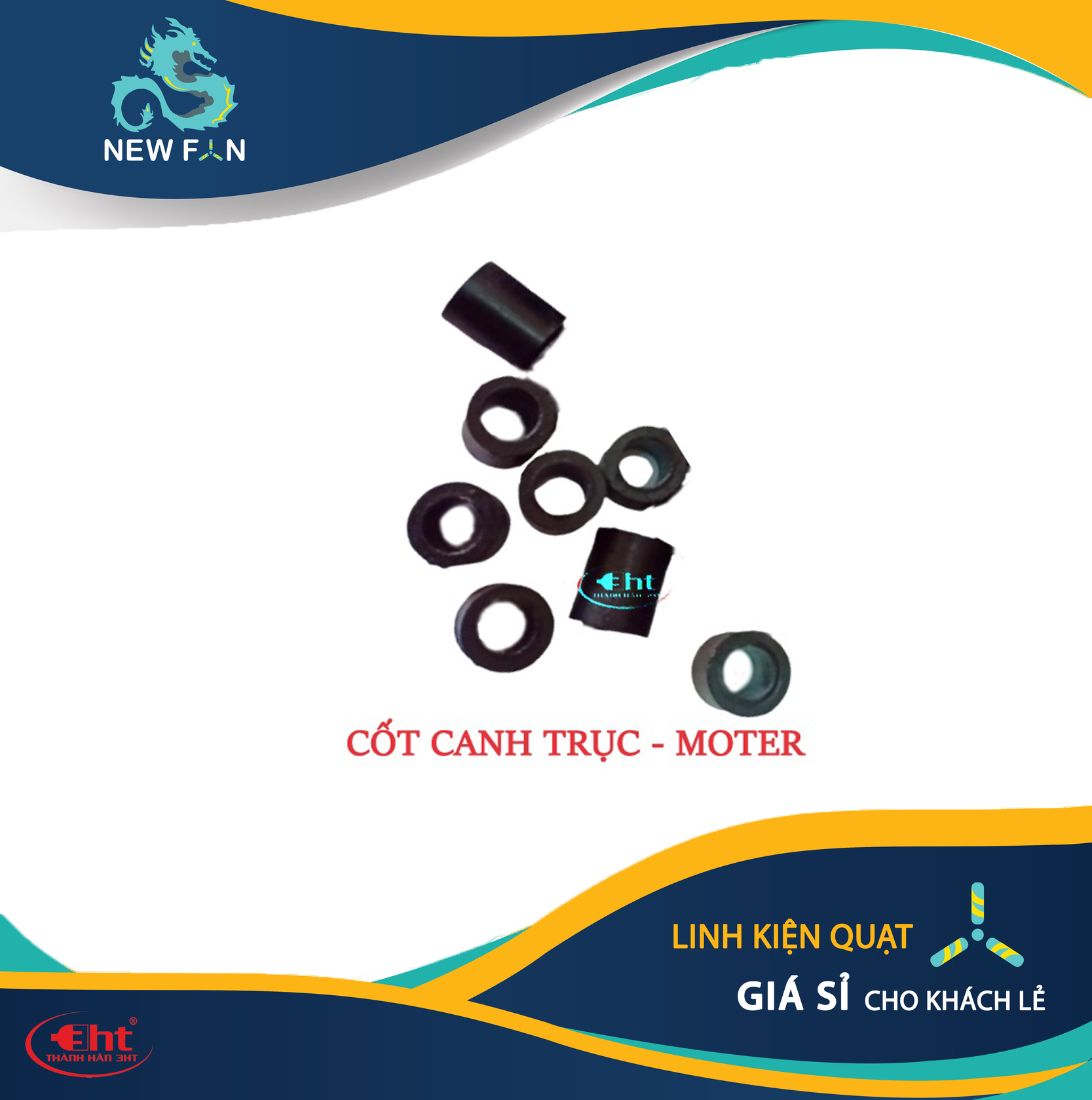 100 cốt nhựa trục bạc quạt điện
