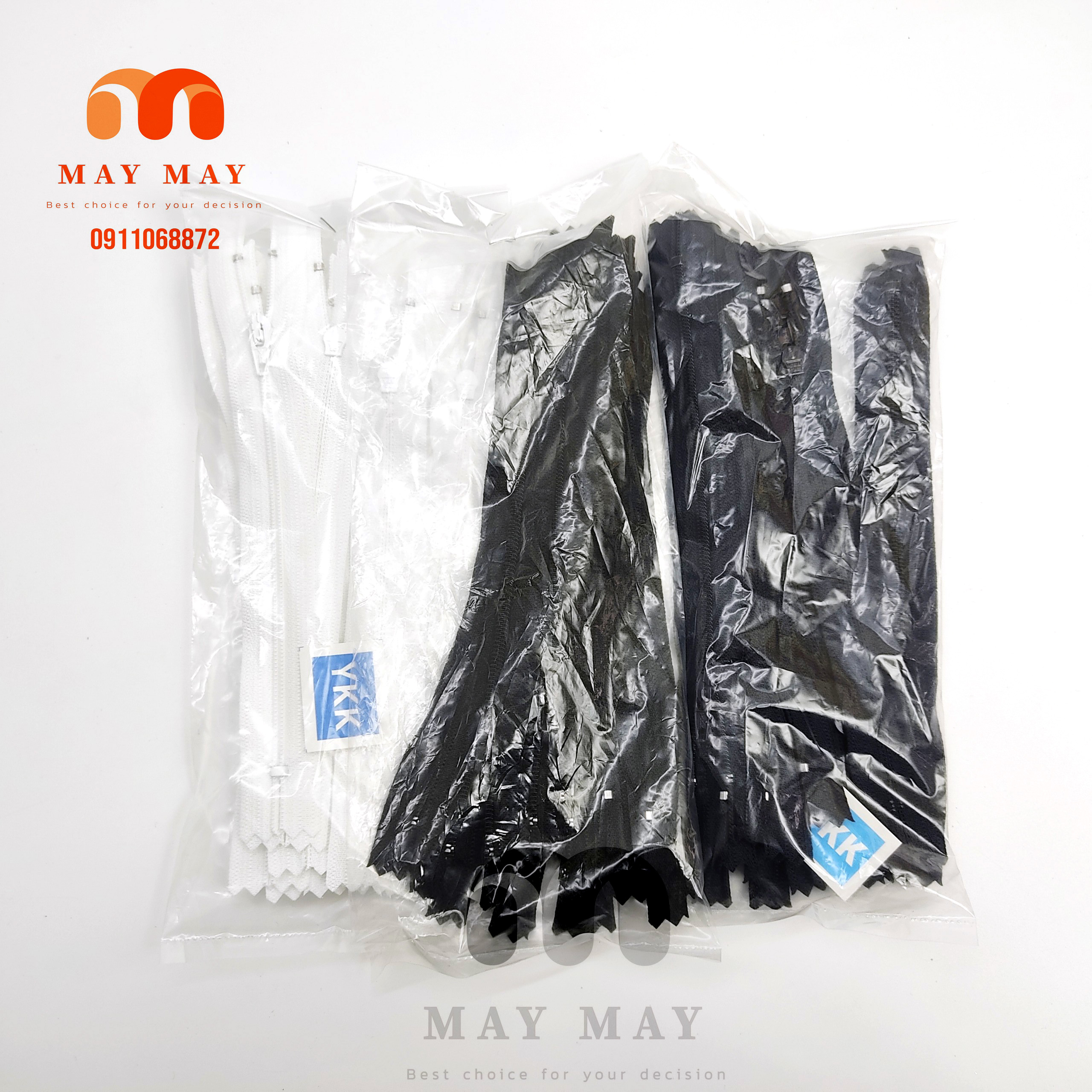 Dây kéo ykk quần tây 1 lố 12 sợi