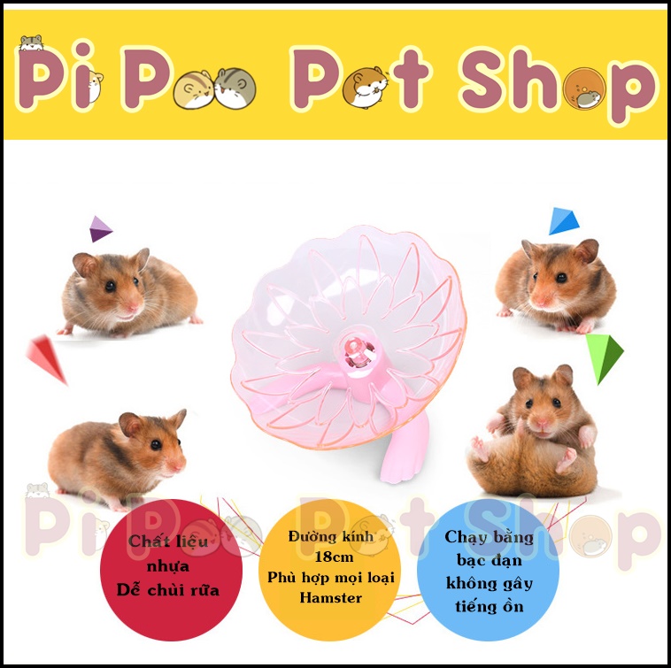 Dĩa bay chạy siêu tốc cho hamster