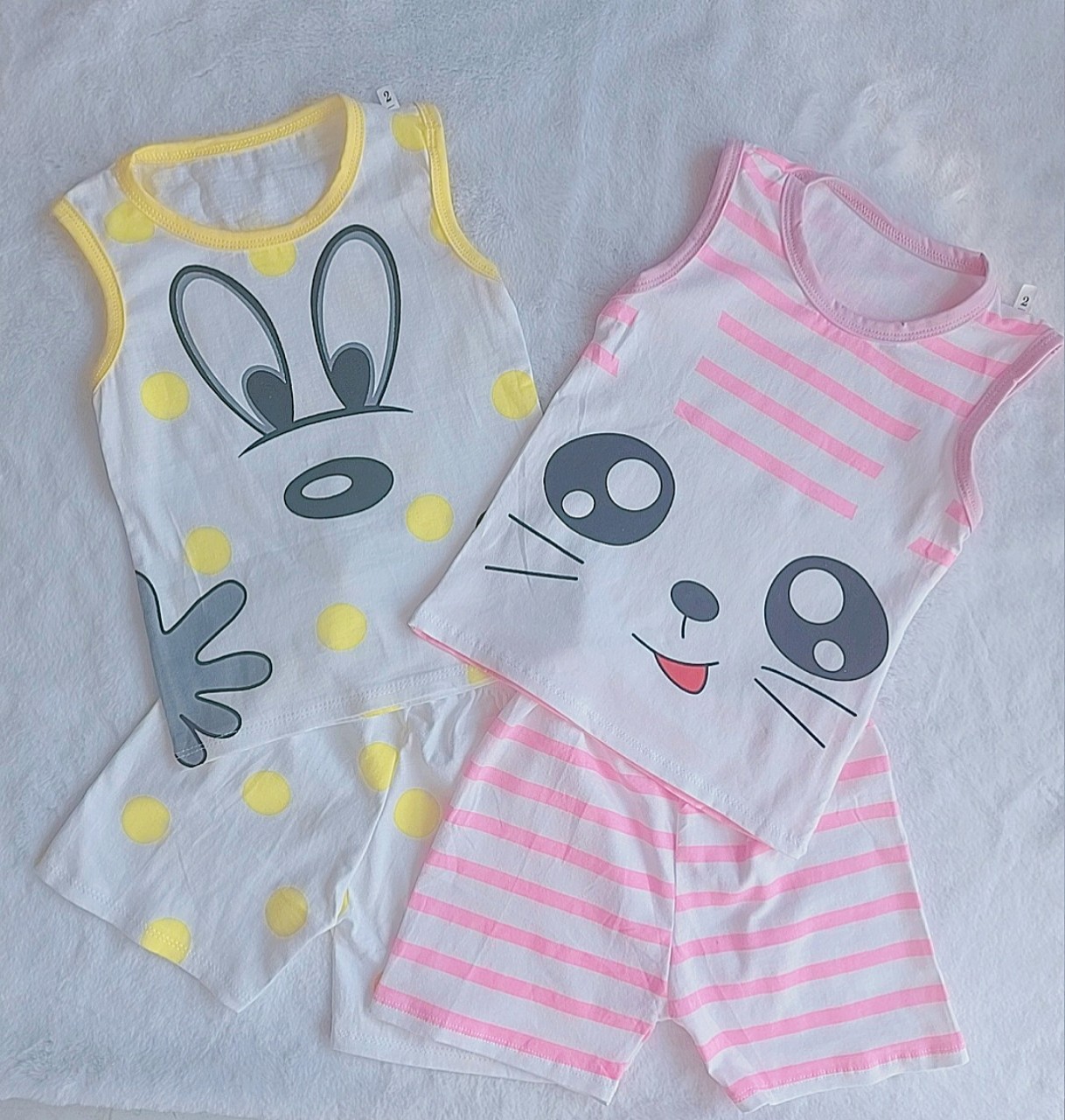 Combo 2 bộ 3 lỗ xinh mềm mại dễ thương cho bé