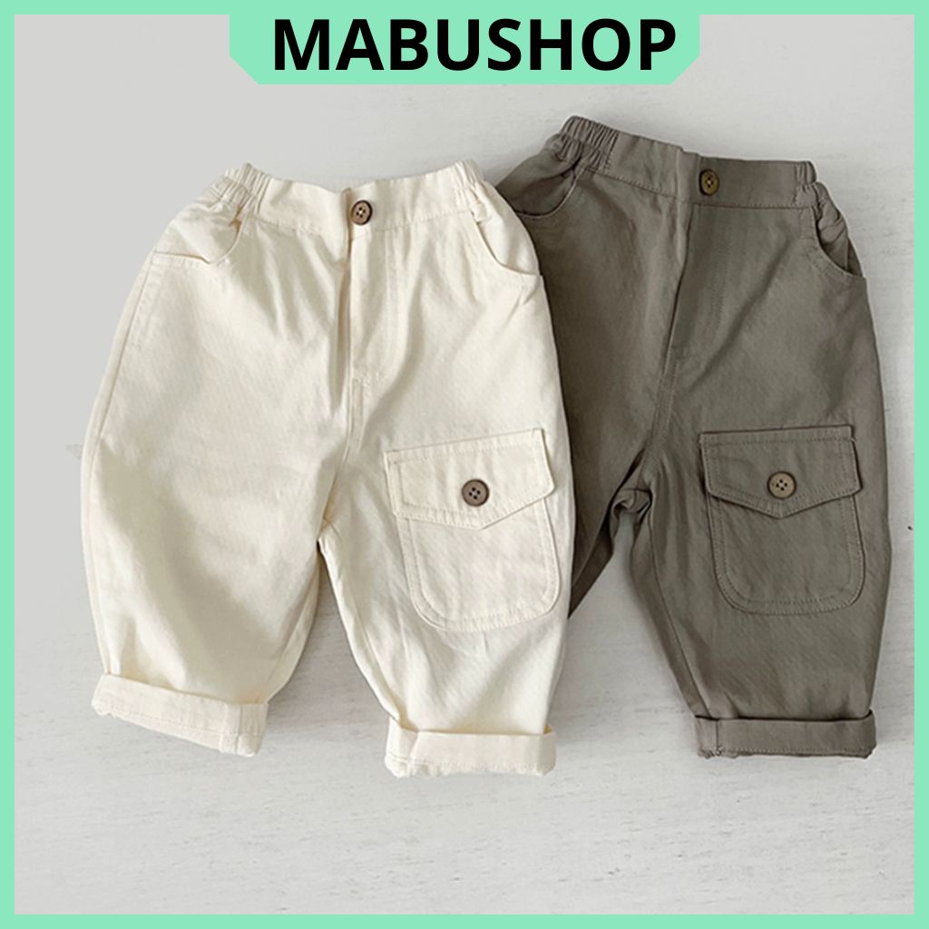 Quần kaki túi gối cá tính cho bé trai QA141 Mabushop