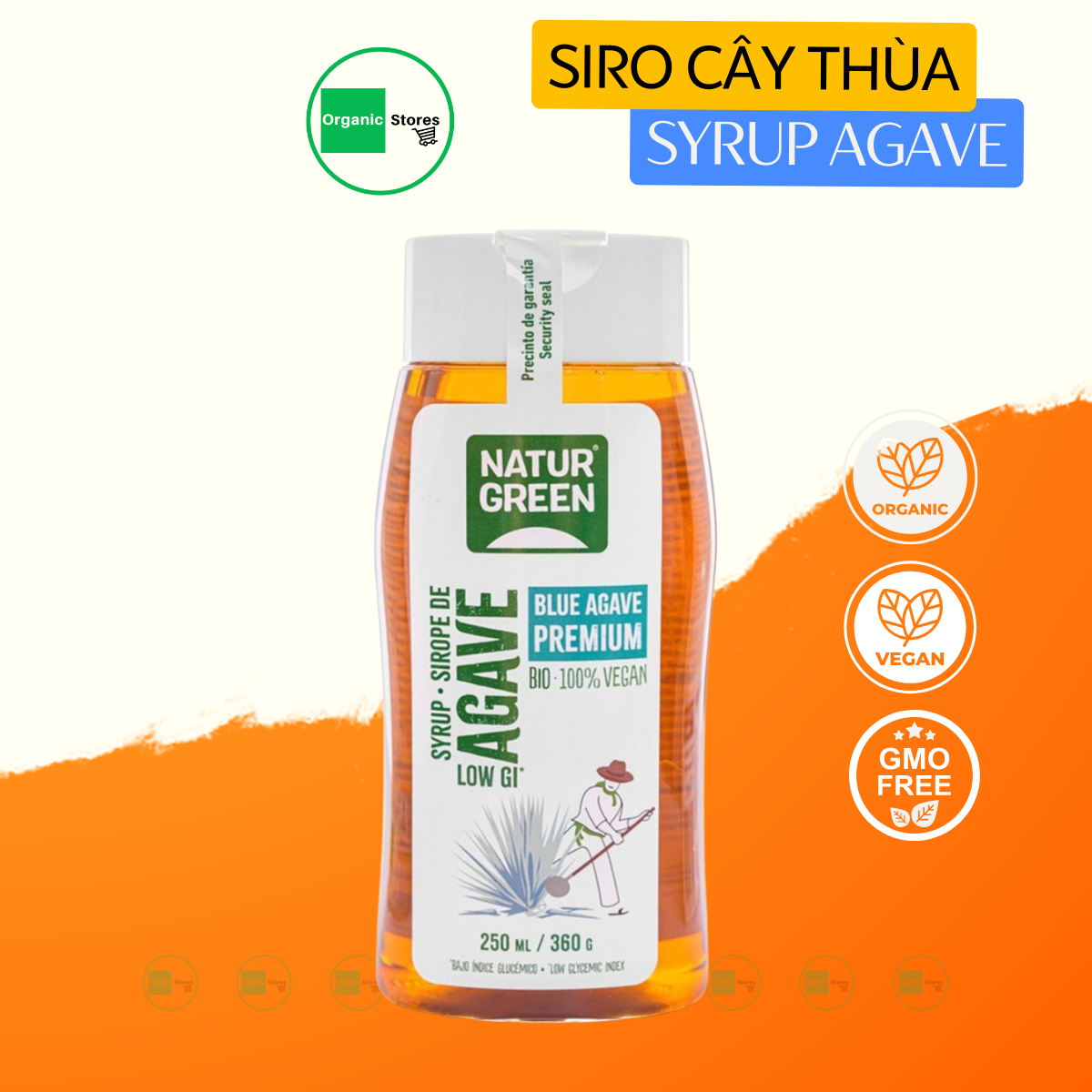 Si rô cây thùa hữu cơ 250ml - NaturGreen