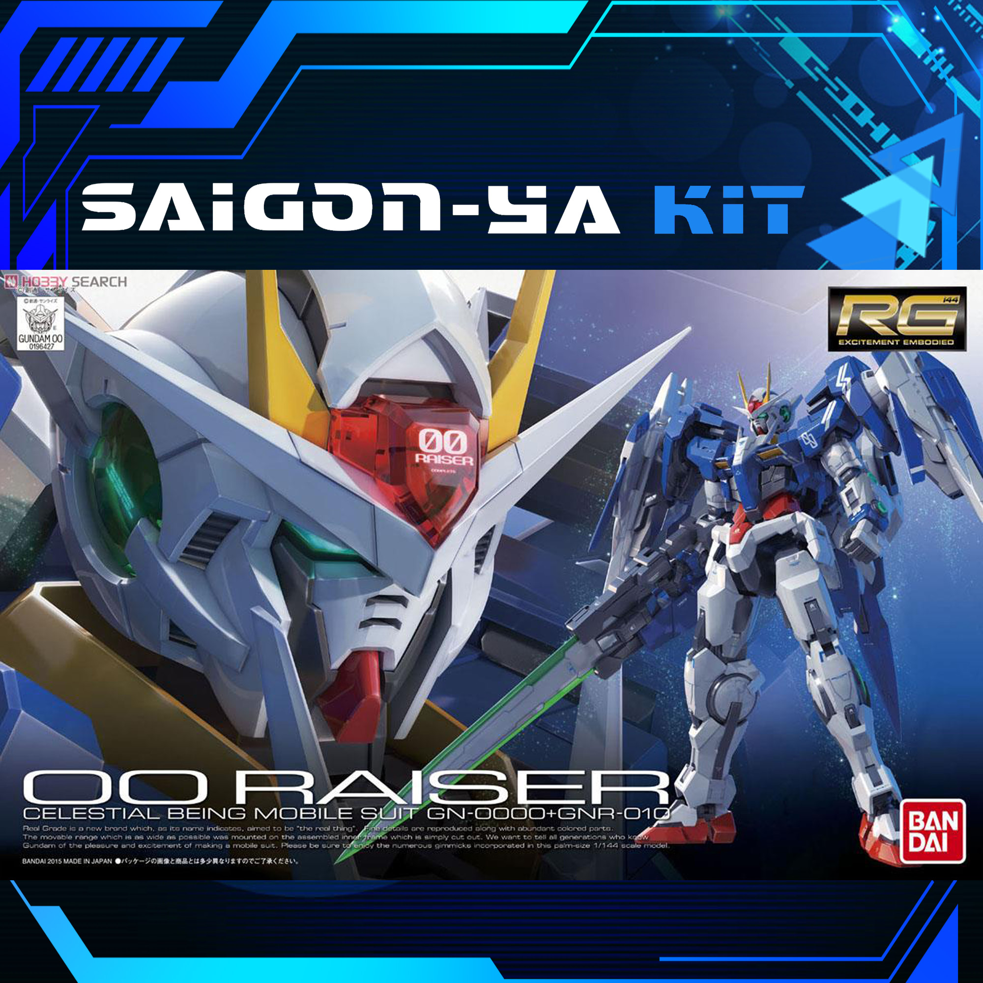 [RG] Mô hình Gundam GN-0000+GNR-010 00 Raiser