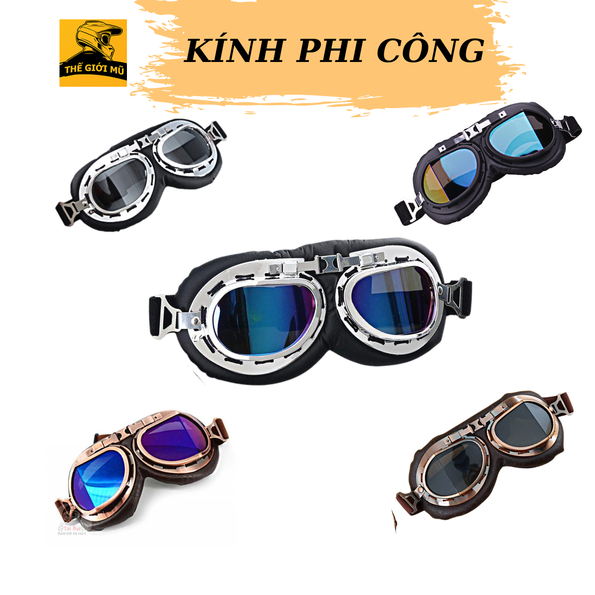 Kính phi công,kính uv gắn mũ bảo hiểm nửa đầu,nón bảo hiểm 1/2,mũ 3/4 đi phượt,phụ kiện trang trí mũ,thế giới mũ