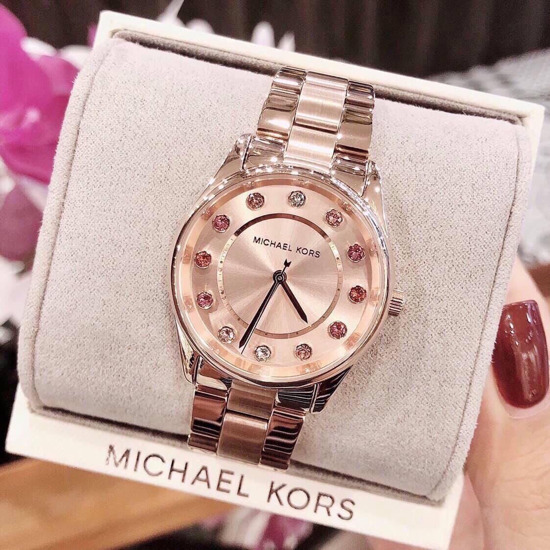 [HCM]Đồng hồ nữ dây kim loại Michael Kors MK6604 size 33mmm fullbox , chống nước , vỏ thép không gỉ , đồng hồ nữ sang trọng