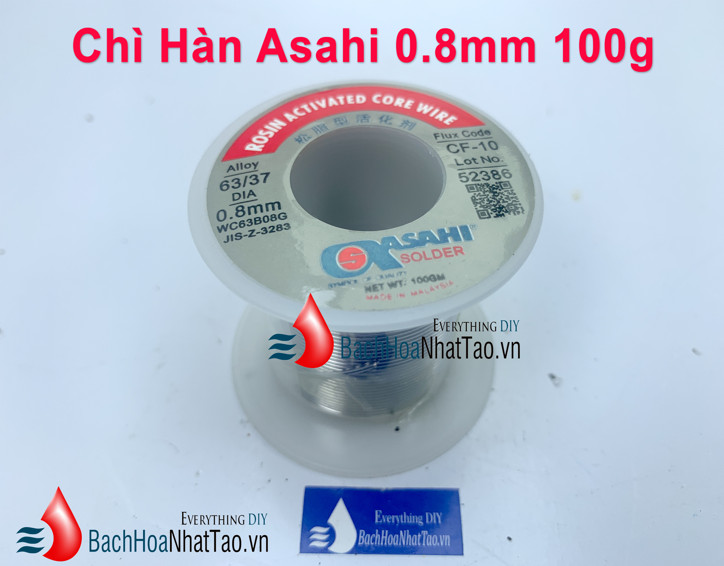 Thiếc hàn asahi 0.8mm 100g