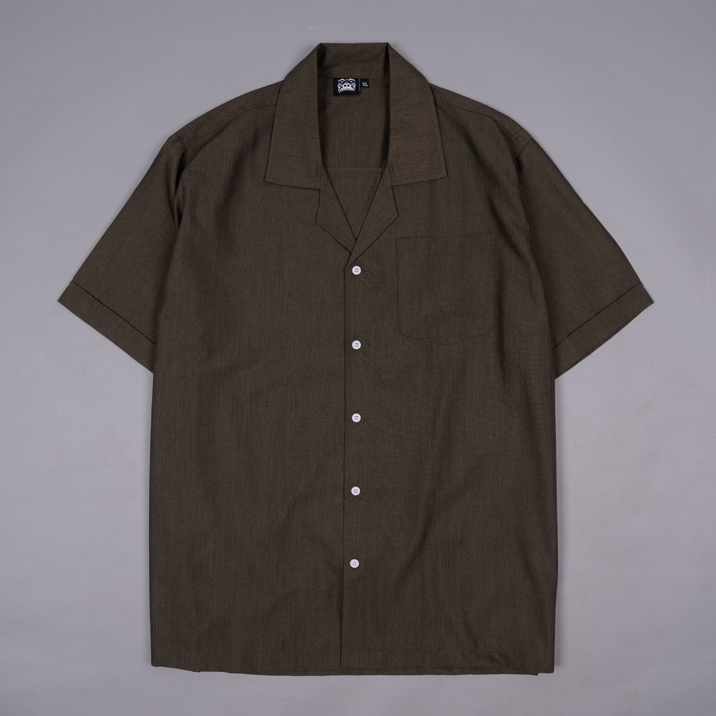 Áo cuban shirt gori - olive