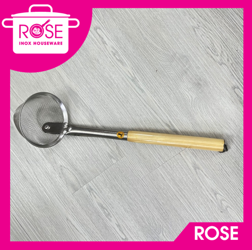 Vợt trụng hủ tiếu,bún,phở CÁN DÀI cán gỗ Cao Cấp tiện lợi chống nóng