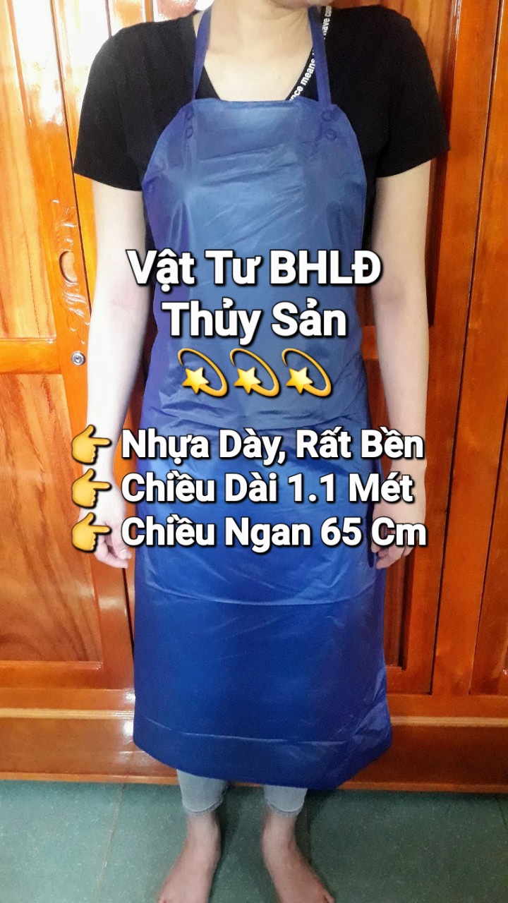 Tạp Dề Nhựa Chống Thấm Nước, Yếm Nhựa Chống Thấm. Nhựa Dày Dùng Trong Chế Biến