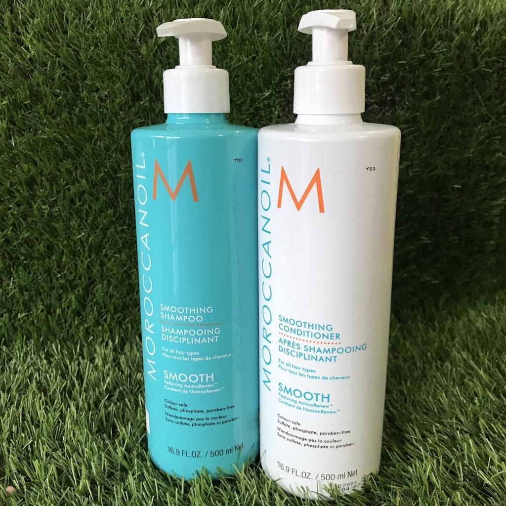 Dầu gội xả suôn mượt Smooth Moroccanoil 500mlx2