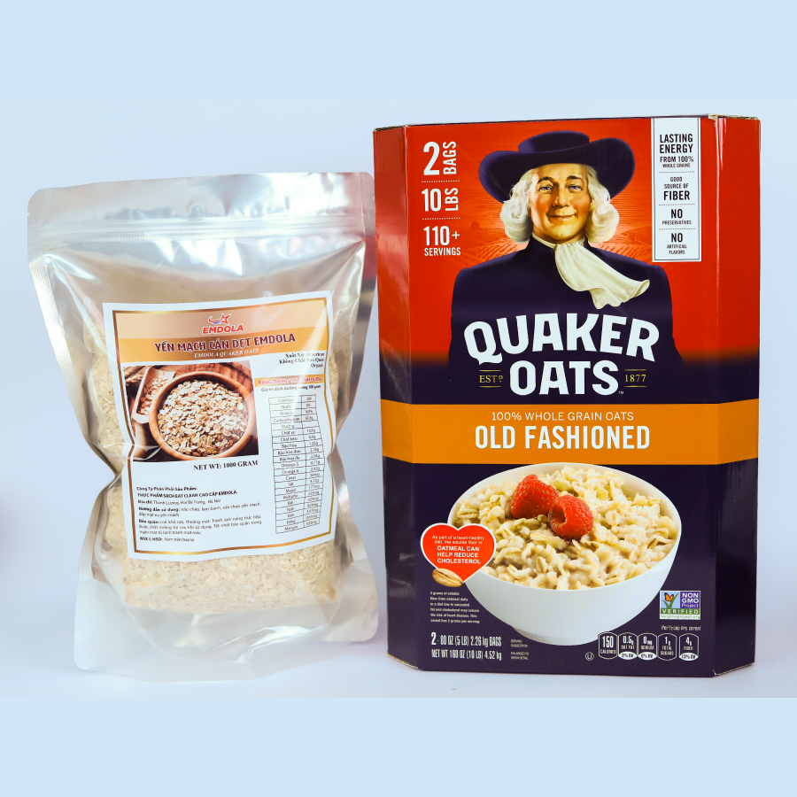 Khi mua hộp 4.52kg yến mạch quaker oats nguyên hạt cán dẹt nk mỹ