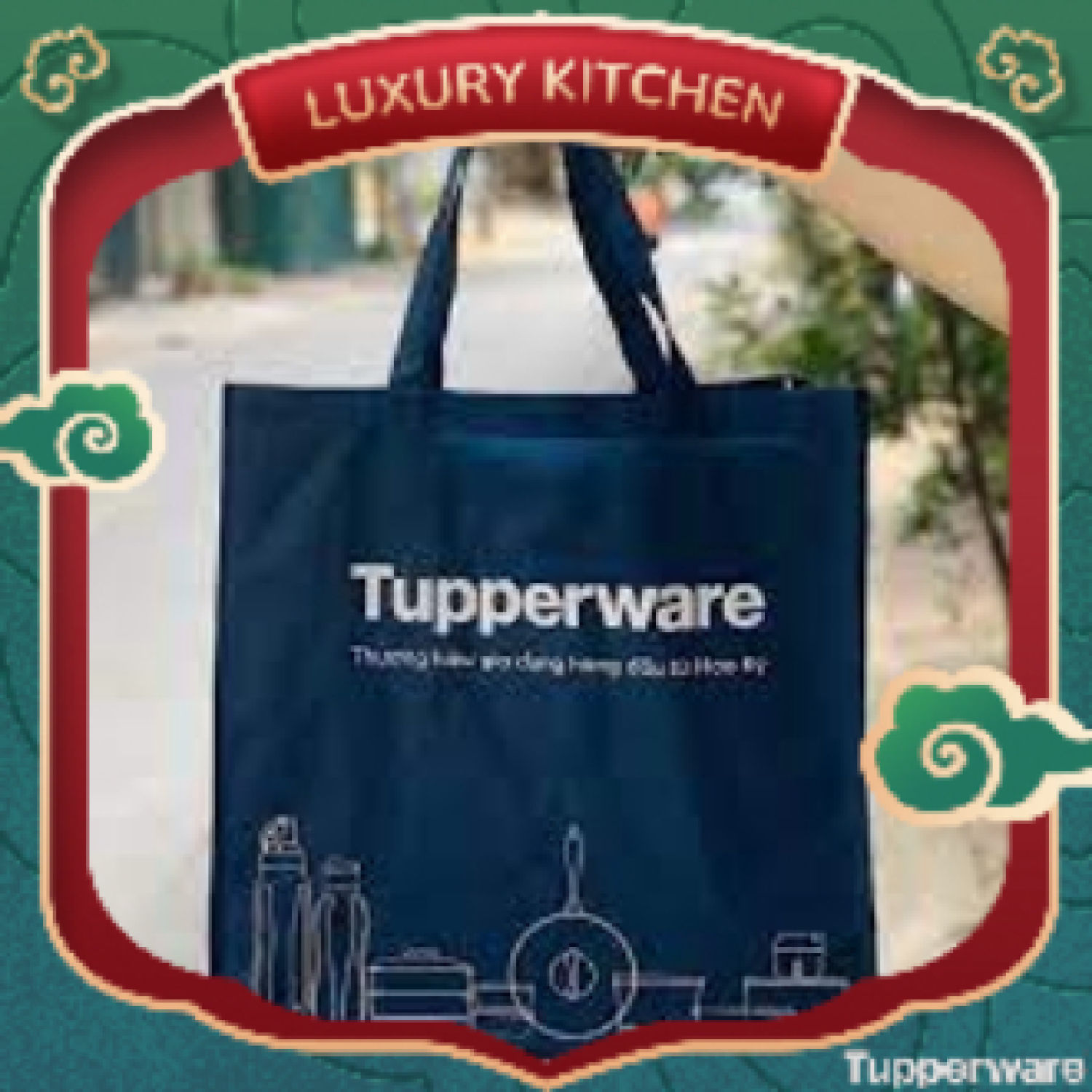 Túi vải không dệt Tupperware - túi đựng dùng nhiều lần bảo vệ môi trường