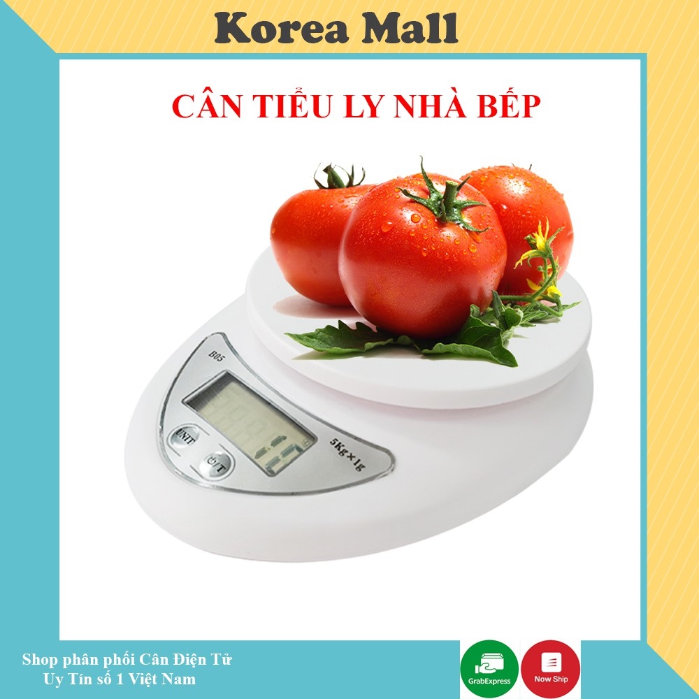 ✐ Cân Tiểu Ly Nhà Bếp Điện Tử 5kg Mini Electronic Kitchen Scale, Cân Thực Phẩm, Gia Vị, Làm Bánh...