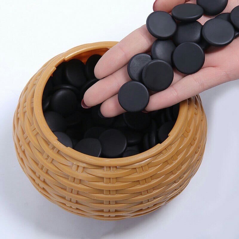 Bộ cờ vây bộ cờ caro melamine 1 mặt bàn giả da