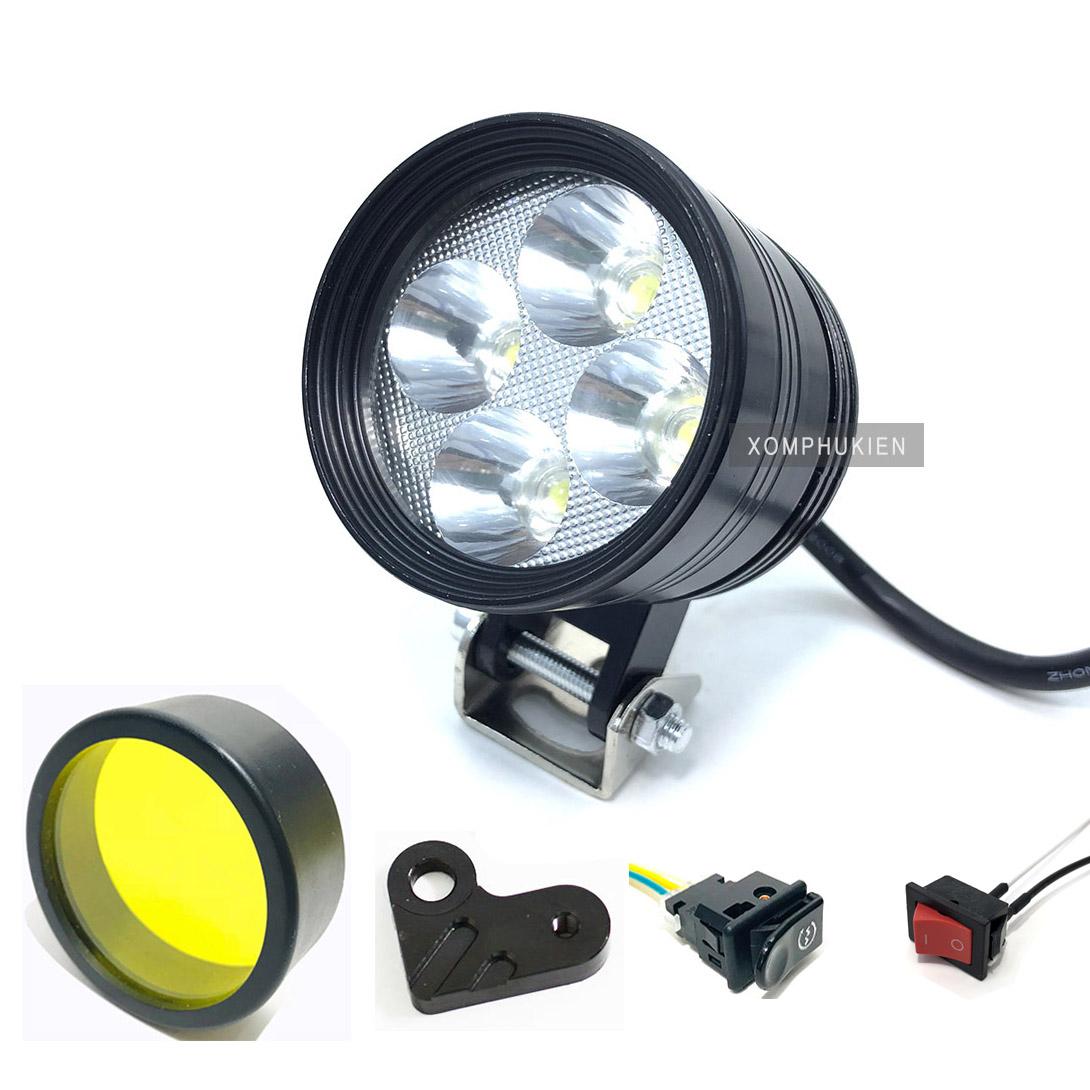 [HCM]Đèn Trợ Sáng L4 Ngắn 20W  3 Chế Độ [ Kèm 4 phụ kiện ]