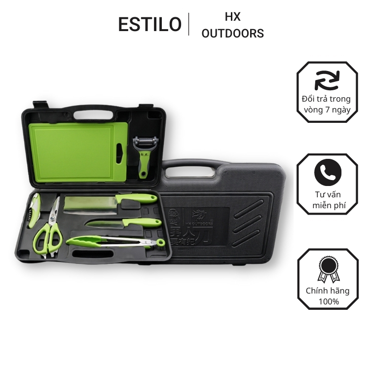 HX OUTDOORS YDCJ-1 Bộ dụng cụ nấu ăn du lịch cắm trại phượt sinh tồn
