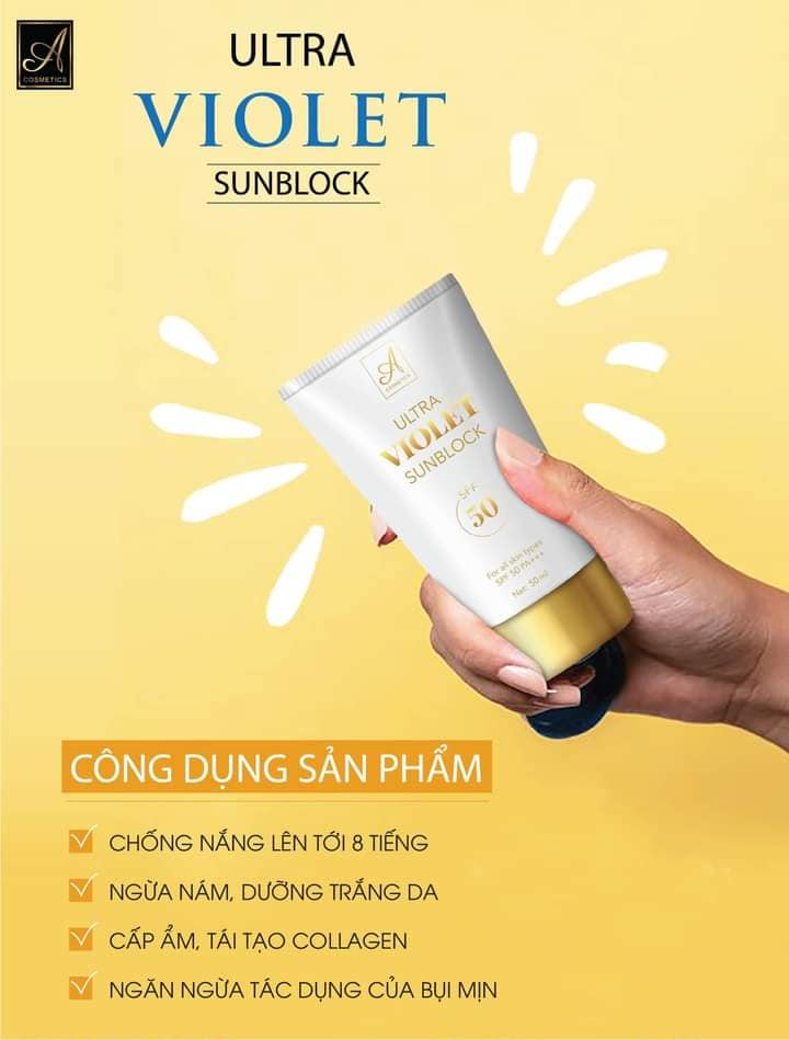 Kem Chống nắng Ultra Violet Sunblock Acosmetics Phương anh
