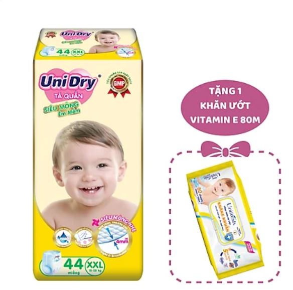 Tã quần unidry siêu mỏng size m60-l54-xl48-xxl44