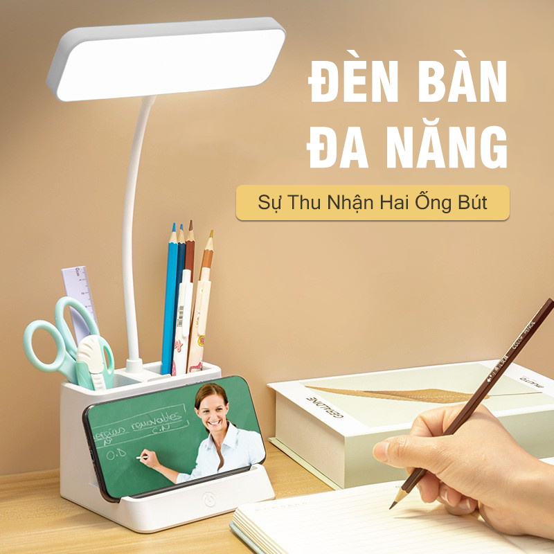 Đèn để bàn học đèn bàn học đọc sách bảo vệ mắt cảm ứng 3 chế độ ánh sáng tùy chỉnh bảo vệ mắt