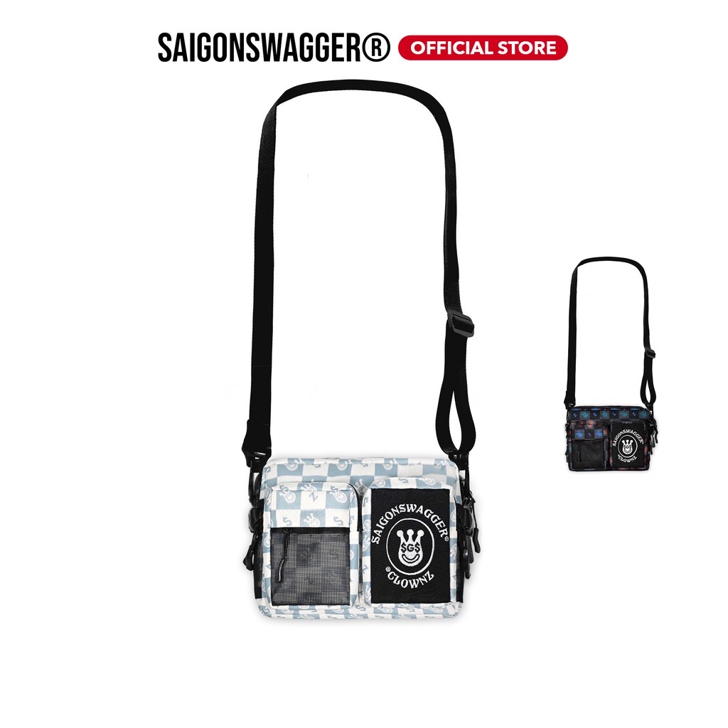 Túi Đeo Chéo Nam, Nữ Họa tiết Checkerboard SAIGON SWAGGER® SGSxClownZ Joke Bag