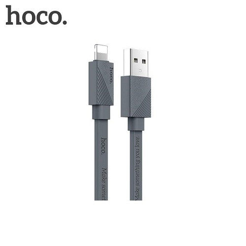 Cáp sạc Lightning Hoco U34 sạc nhanh 2.4A dây dẹt chống rối siêu bền dành cho iPhone/iPad iPhone XS max iPhone 11 iPhone 11 Pro max dài 120cm