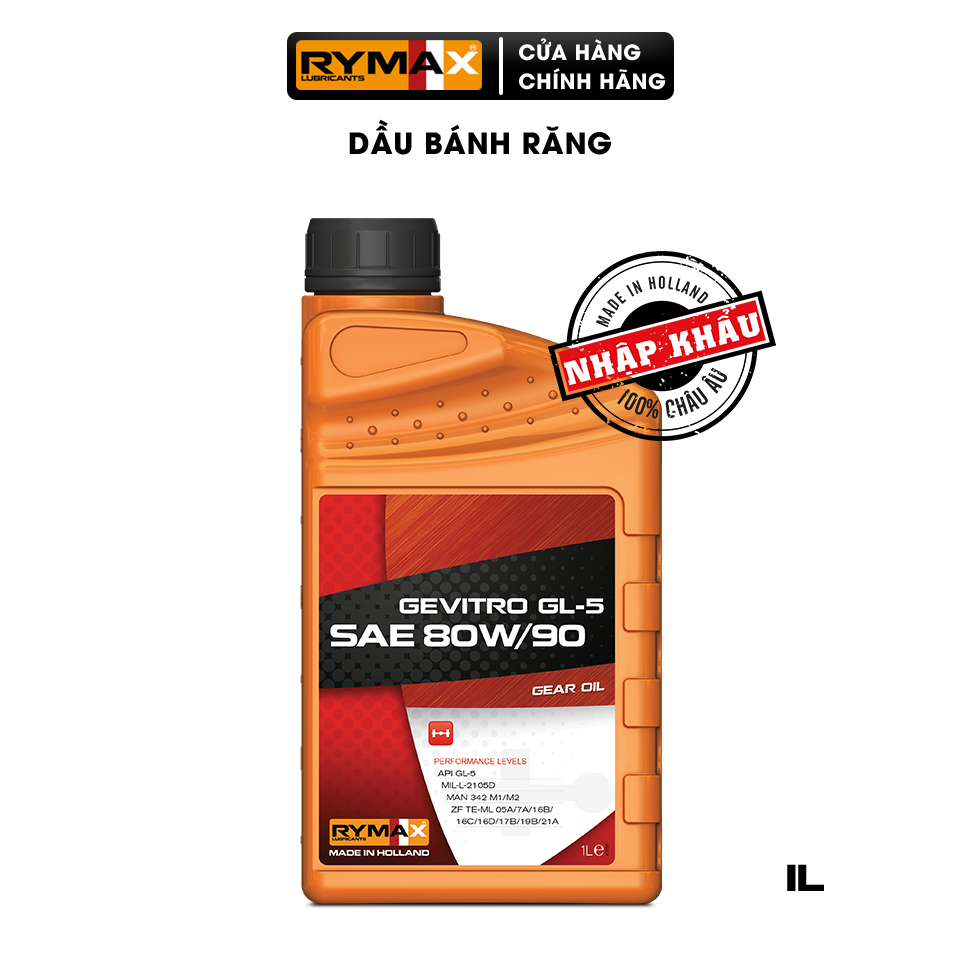 Dầu bánh răng Rymax Gevitro GL-5 SAE 80W90 (1L-4L) Giá 650,000 Đồng*Miễn phí vận chuyển