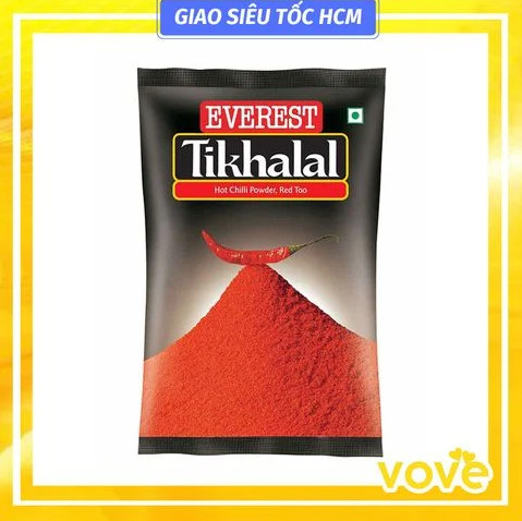 Bột ớt ấn độ everest tikhalal hot & red chilli powder 100gr