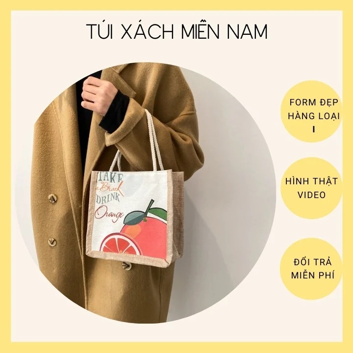 Túi du lịch in họa tiết mẫu HOT TREND phong cách Vintage dễ thương 2021