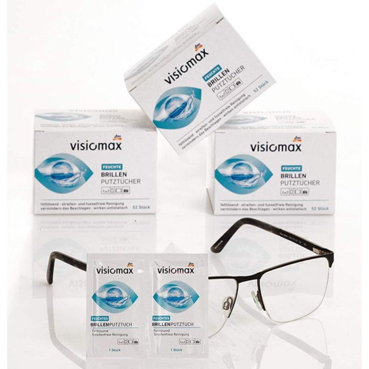 Giấy lau mắt kính VISIOMAX 52 tờ hàng Đức - Lau màn hình điện thoại Laptop Lens máy ảnh