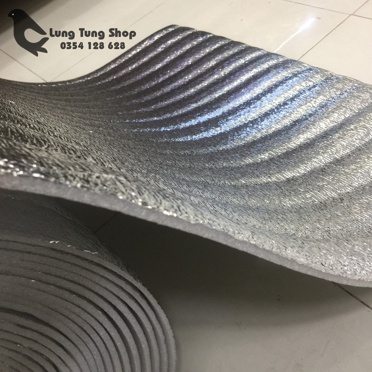 [ 1 mét - 5ly ] xốp bạc cách nhiệt dày 5ly - xốp tráng bạc pe foam