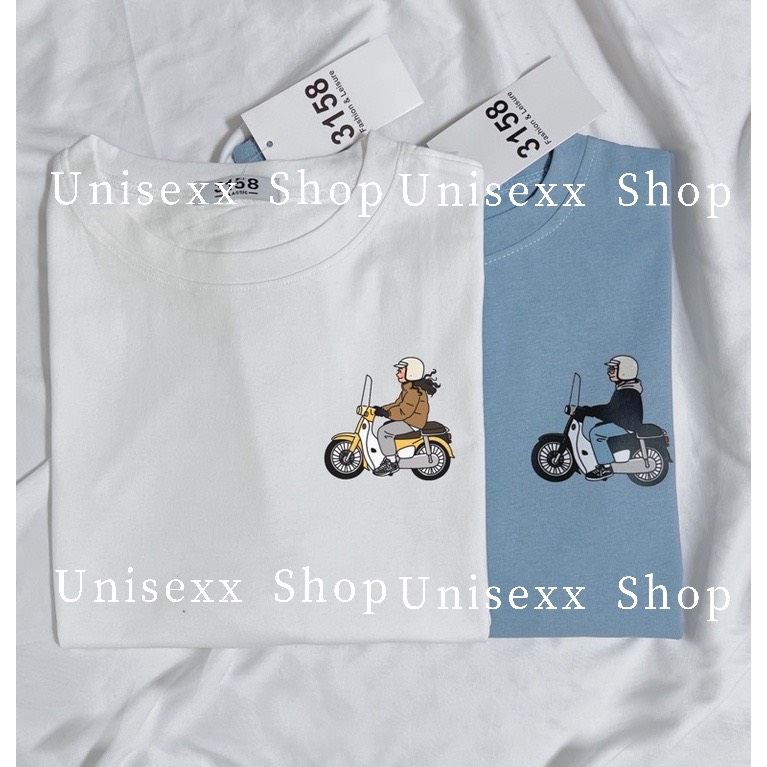 Áo phông 3158, áo thun 3158 tay lỡ unisex màu trắng siêu xinh unisex