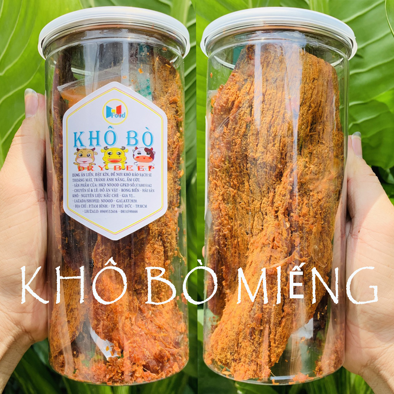Khô bò mềm hồng ngự - khô bò miếng truyền thống
