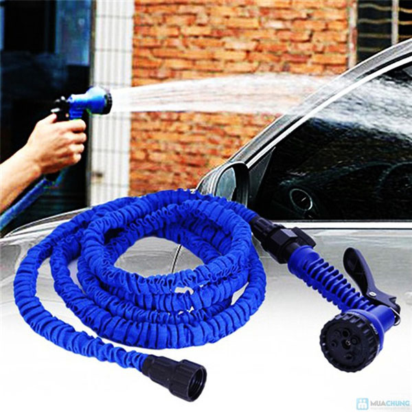 [HCM]Vòi xịt nước giãn nở 15m Magic Hose Dây Vòi Xịt Rửa Xe Thông Minh Giãn Nở 15m Và 30M Vòi Xịt Tăng Áp Bộ vòi rửa xe tưới cây giãn nở Rửa Xe Xịt Rửa Sân Vườn Vòi xịt với 7 chế độ