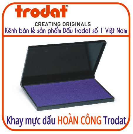 Khay mực dấu hoàn công trodat 9053 90x160mm