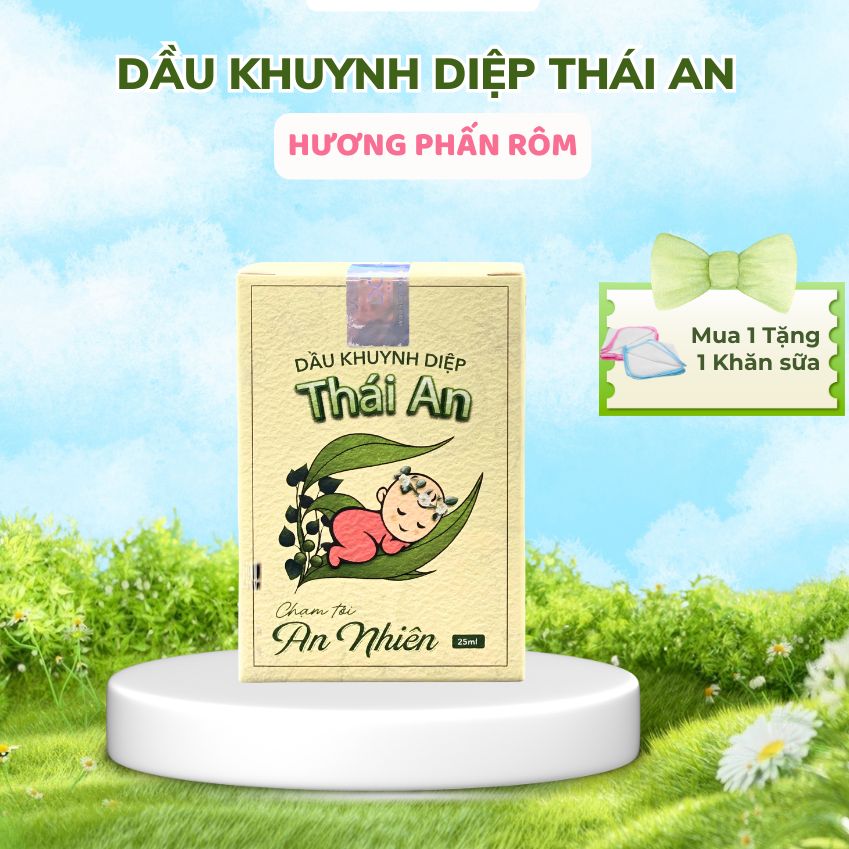 Dầu Khuynh Diệp Cho Bé Thái An Hộp 25ml Hương Phấn Rôm Ấm Áp