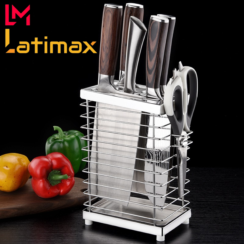 Kệ đựng dao kéo Inox 304 Chữ nhật 1 ngăn Latimax -  Kệ nhà bếp sáng bóng, bền đẹp, chống han gỉ
