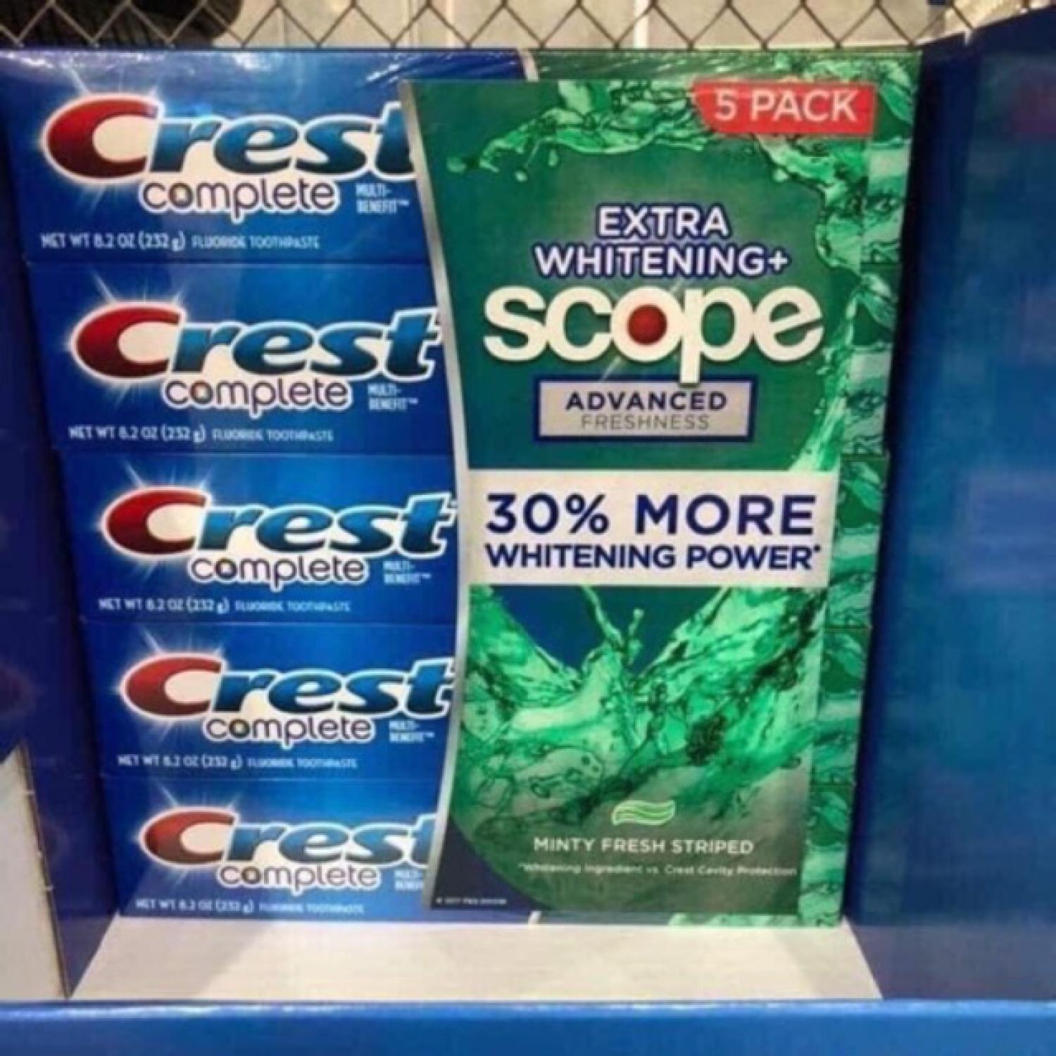 Kem đánh răng Crest scoop ,crest pro health