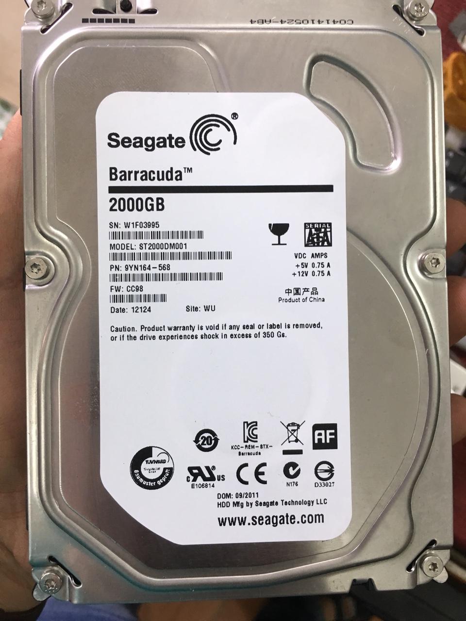 Ổ cứng Seagate or WD 3000GB (3TB,2TB,1TB ) cho máy tính bàn và camera BH 12 tháng đổi mới