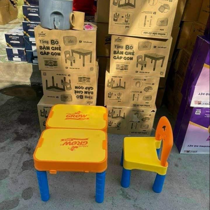 Bộ bàn ghế gấp gọn grow
